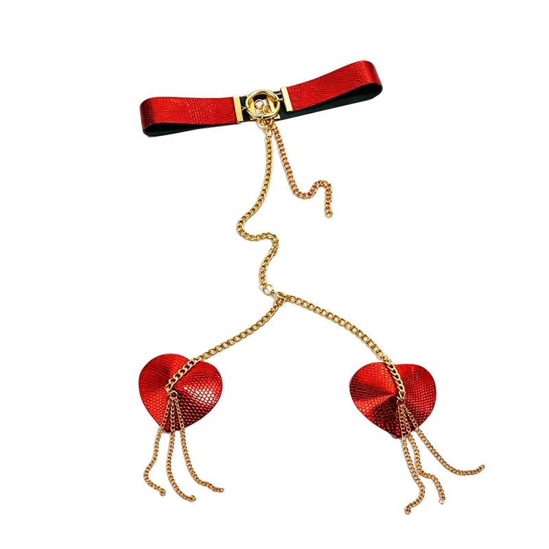 Womens Metal Chain Linked Nipp - Nipple Cover Pasties 评论和价格