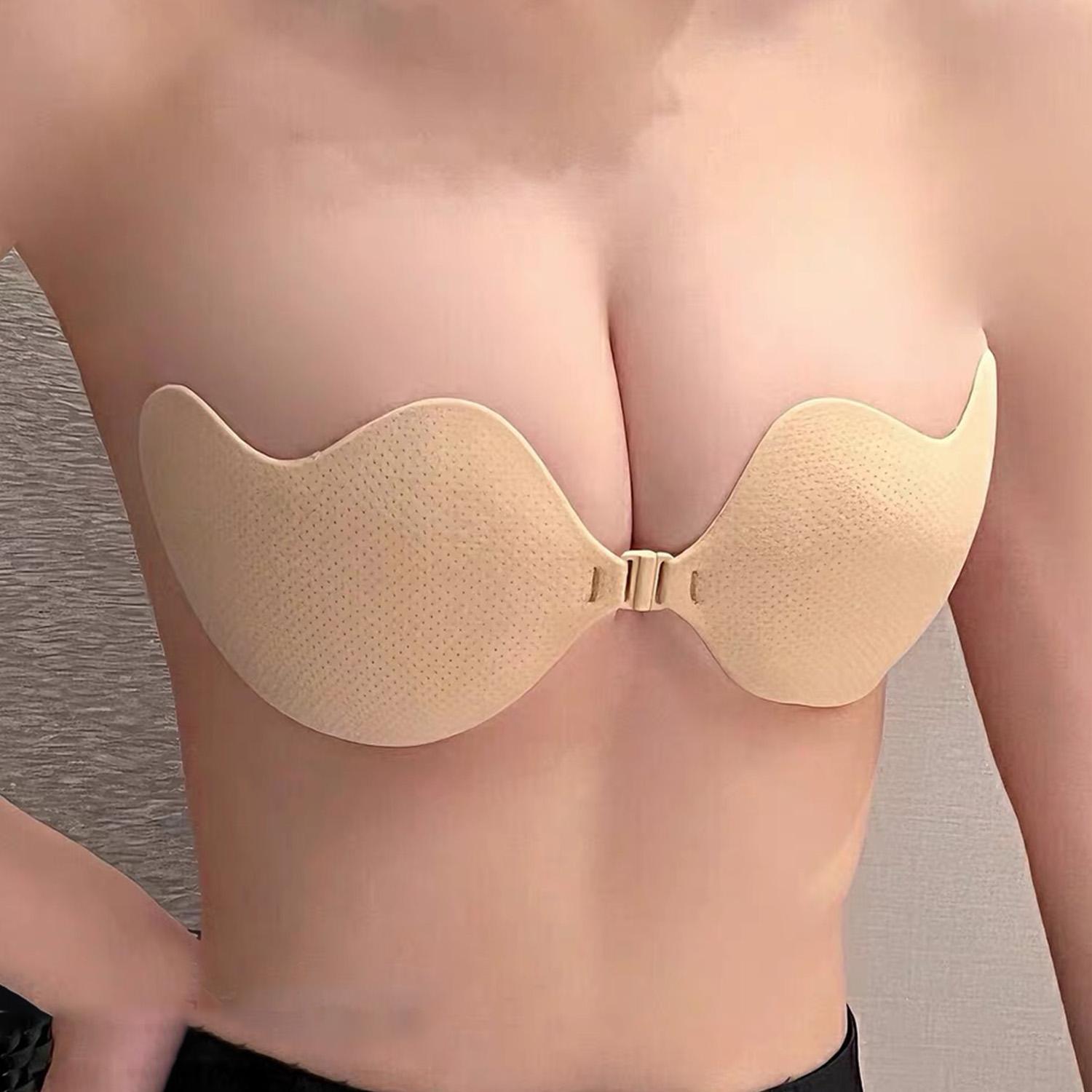 Backless Invisible Push Up Bra - Seamless Underwear Women 评论和价格