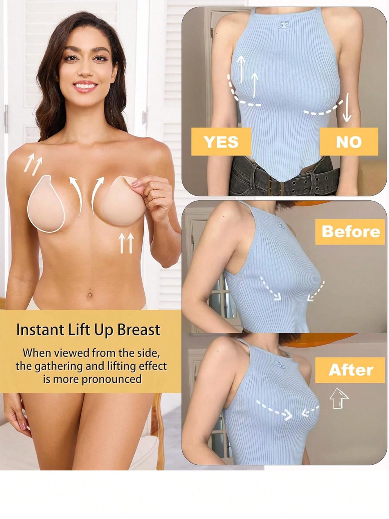 1 Pair Added Lift Nipple Cover - Nipple Cover Pasties 评论和价格