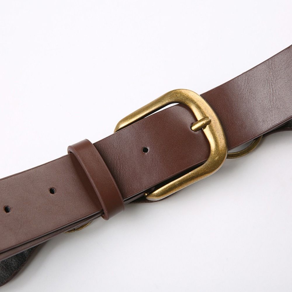 Grommet PU Leather Waist Belt  - Corset Waist Cinch 评论和价格