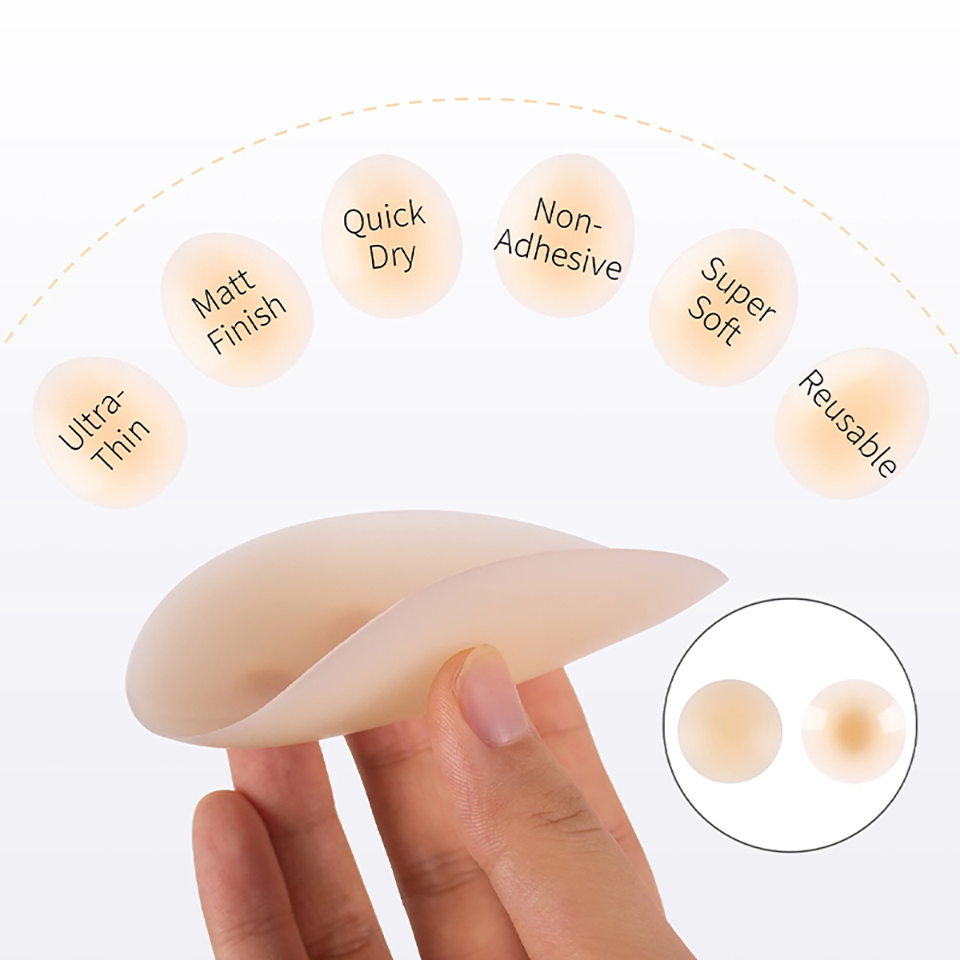No Glue Self Adhesive Nipple C - Nipple Cover Pasties 评论和价格