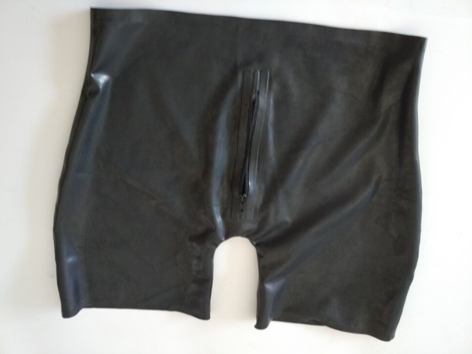 Handmade Men Latex Rubber Feti - Boyshort Underwear 评论和价格