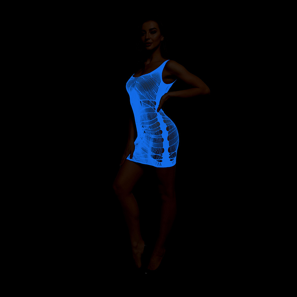 Pole Dance Clothing Luminous G - Bodystocking Fishnet 评论和价格